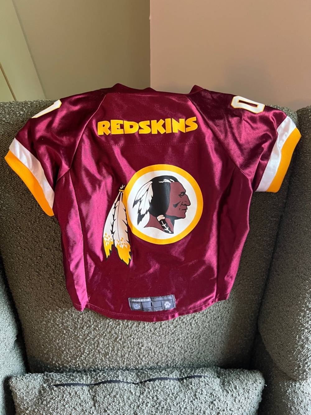 Washington Redskins DOG / PET Football Jersey - Burgundy & Gold